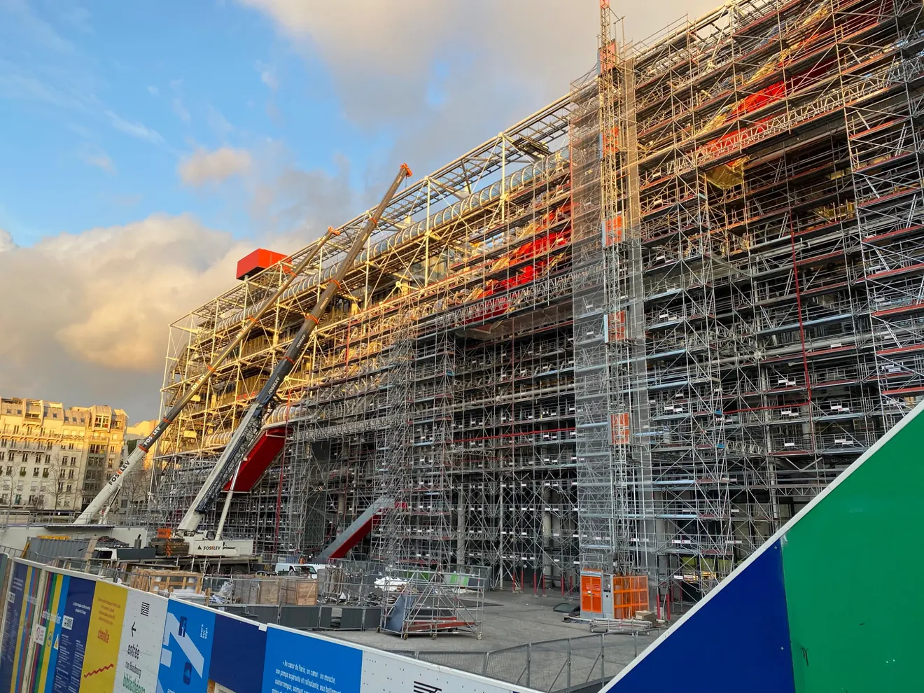 Centre Pompidou undergoing works in Paris