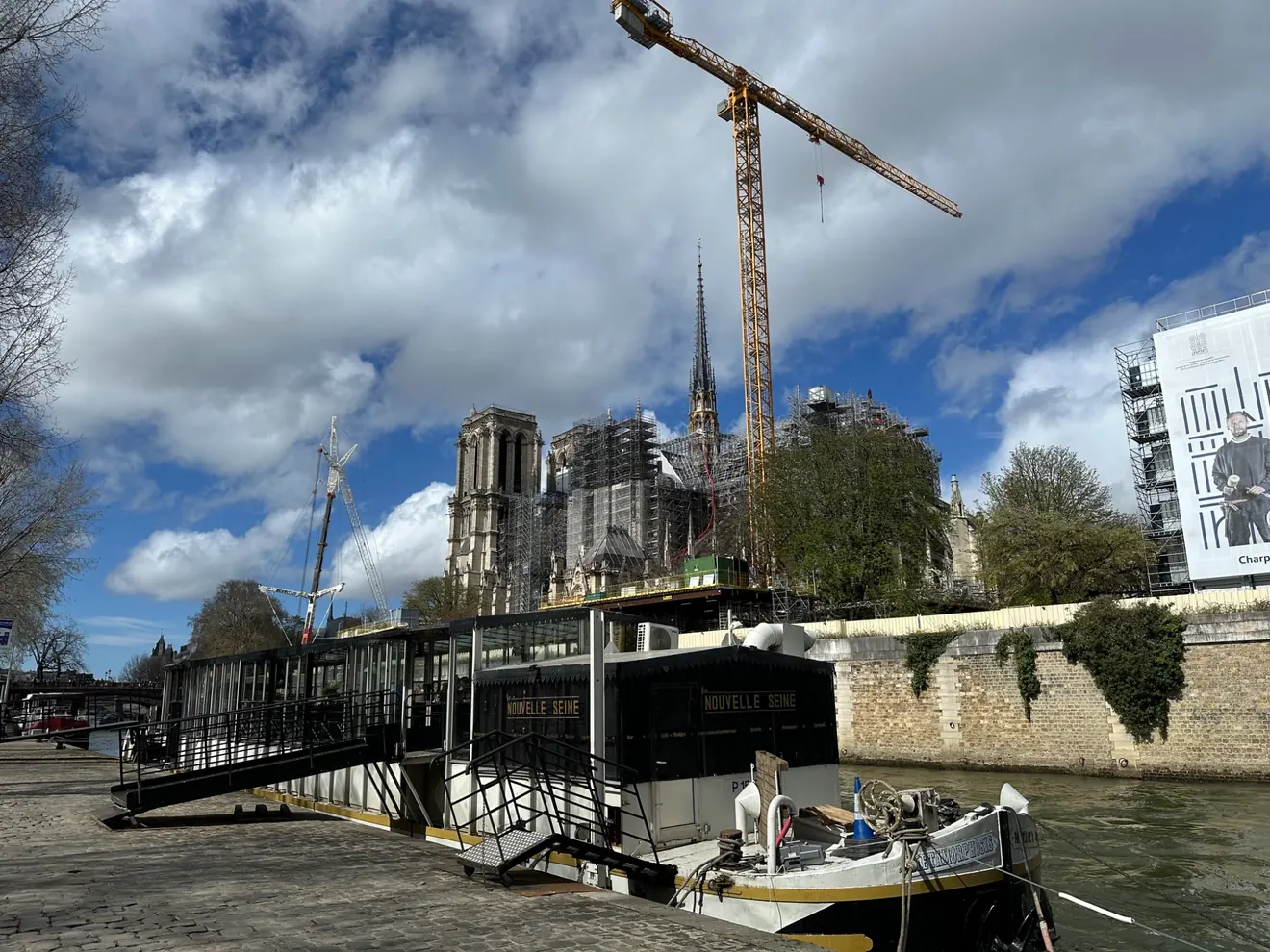 Notre-Dame in Paris during restoration