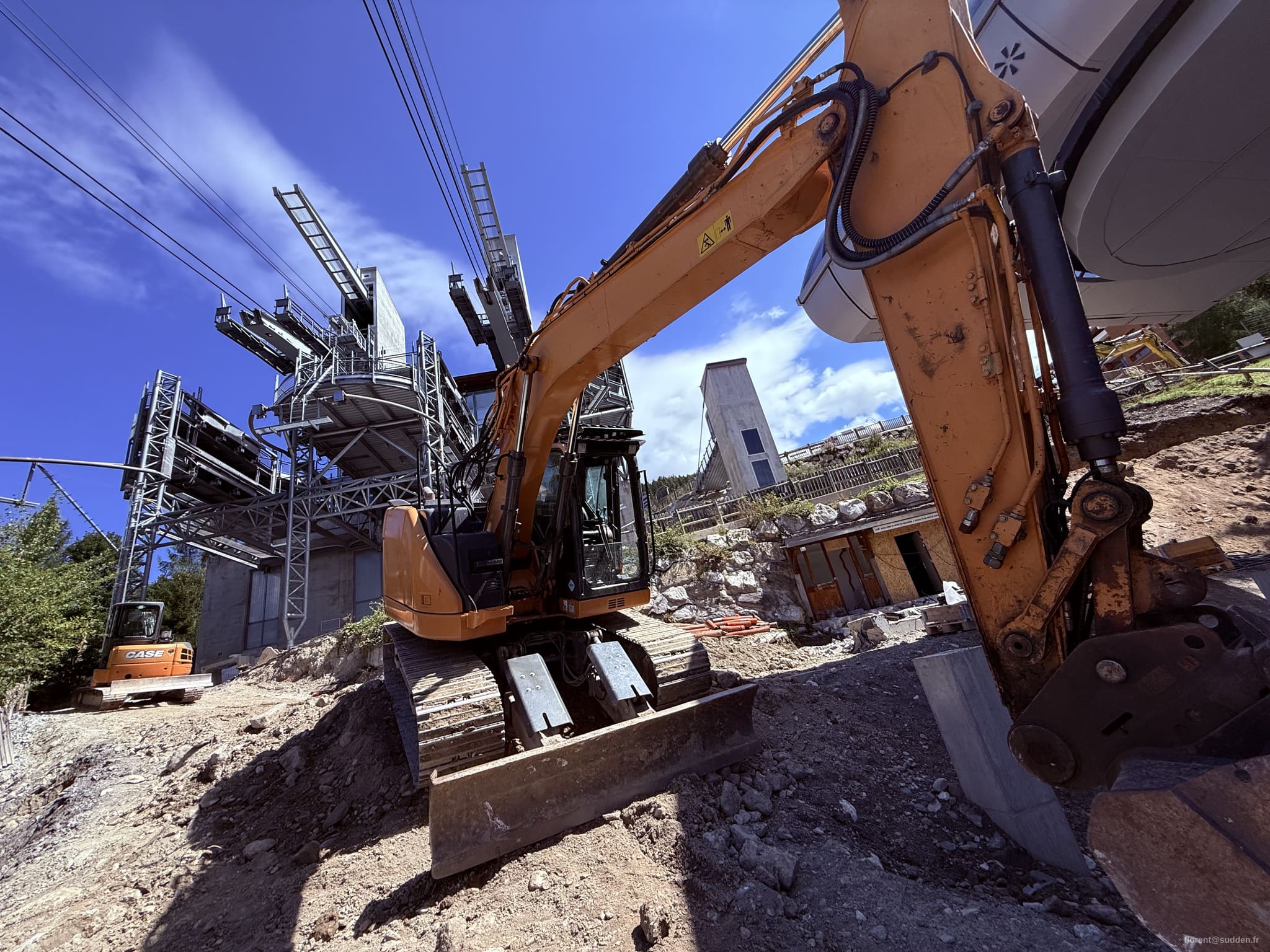 Le chantier du Télévillage, à Peisey-Vallandry